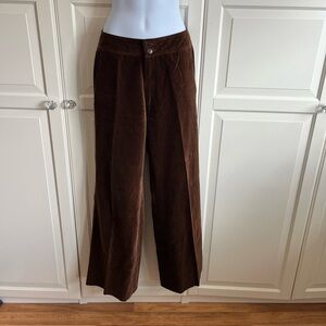 Vintage 1965-1970 Wrangler Brown Velvet Wide Leg Vintage Size 14 Size 6 US